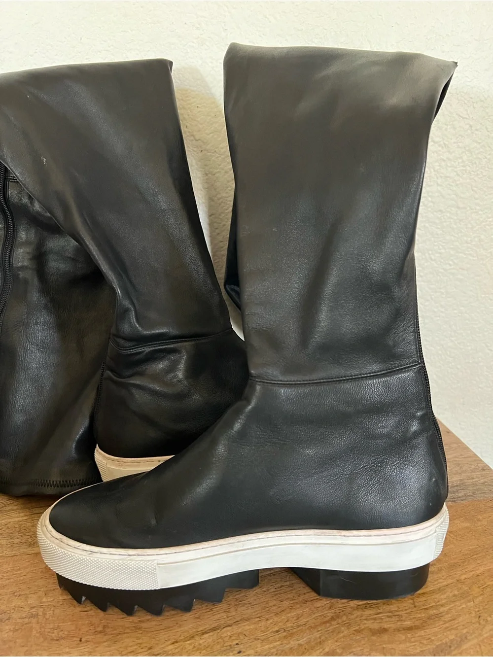 Givenchy Platform Otk Skate sneakers Long Leather Lambskin Boots Size 37.5